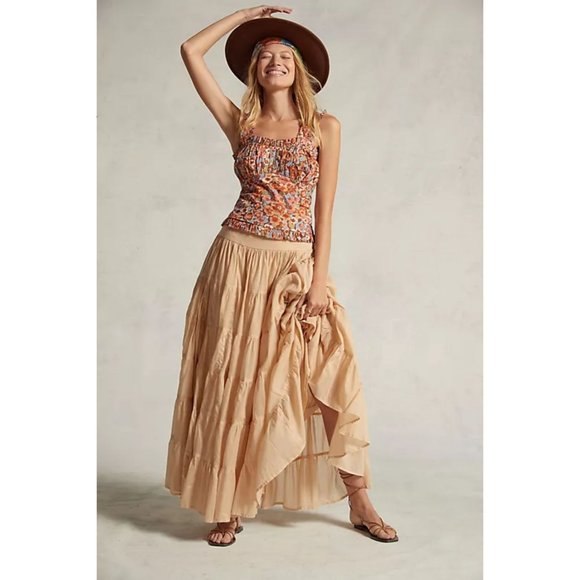 Anthropologie Love The Label Ruffled Floral Tank - Picture 4 of 9